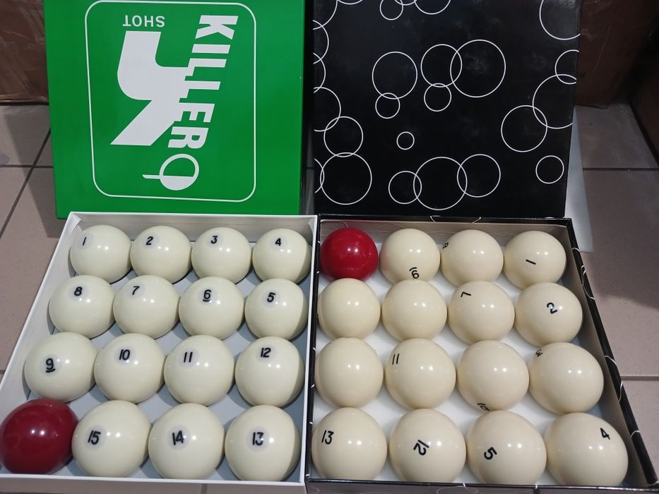 Бильярдные шары Арамит и простые 68.мм пирамида Кулі більярдні 57,2.мм