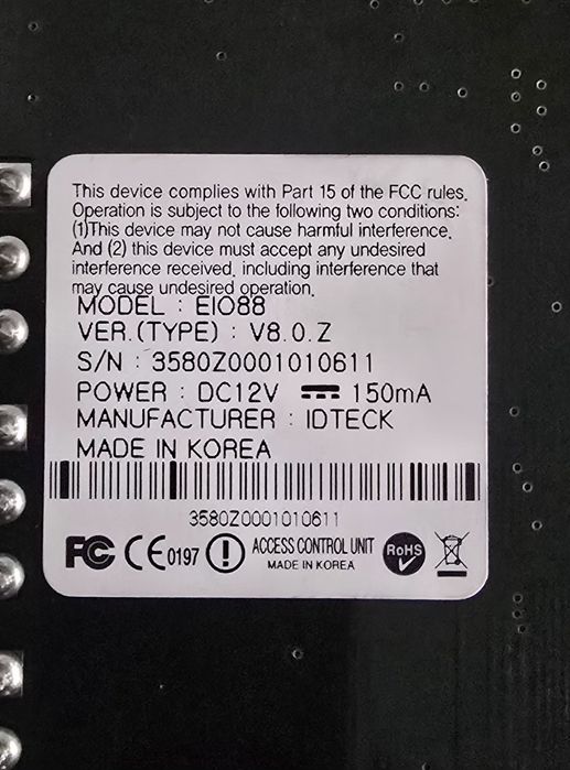 Placa IDTEK Controlo de Acessos