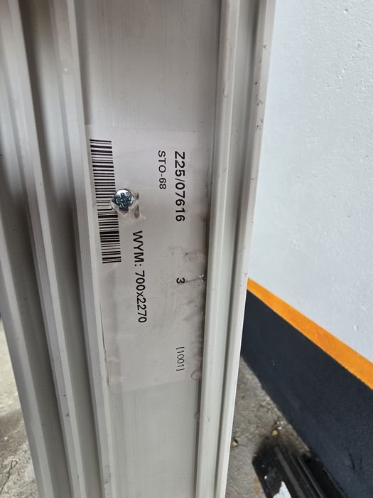 Okno veka 3 szyby białe szprosy 70×227 nowe