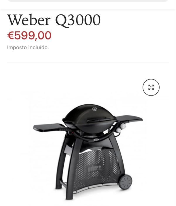 RESERVADO! Barbecue/churrasco Weber Q3000