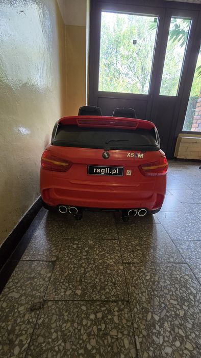 Autko dla dziecka na pilot  na akumulator auto bmw x5m czerwone  18ah