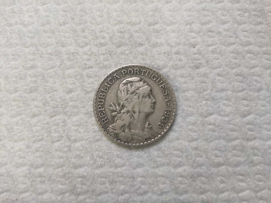 Moeda 1$ Alpaca - 1939 - Excelente Condição Escudos