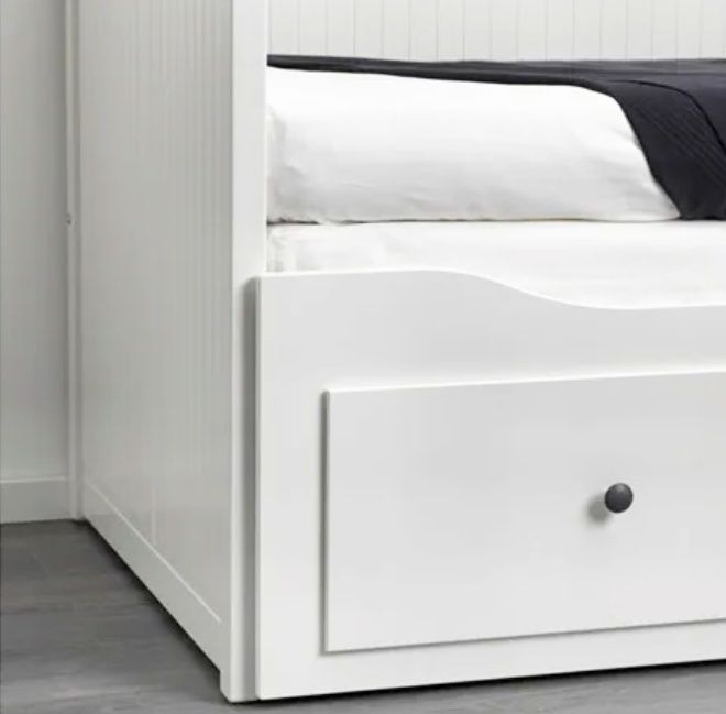 Ikea HEMNES łóżko rozsuwane King size 160x200 materace Moshult