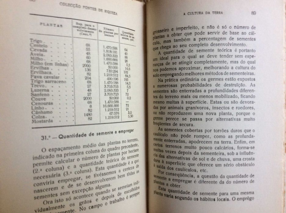 A Cultura da Terra (Lavouras - Sementeiras - Plantação - Estrumação - Granjeios). G. V. Garola