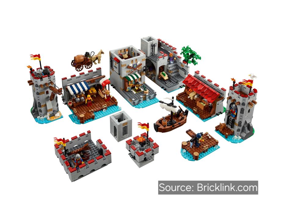 ENVIO GRATIS-LEGO 910047 Medieval Seaside Market (Bricklink Series 4)