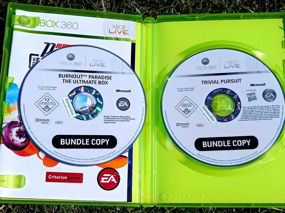 2 GRY Burnout Paradise: The Ultimate Box + Trivial Pursuit na Xbox 360