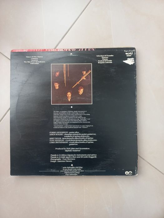 Vinil lp incantation , dance of the flames