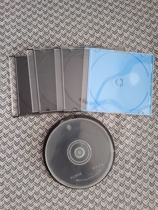 Puste opakowania etui na płyty CD komplet