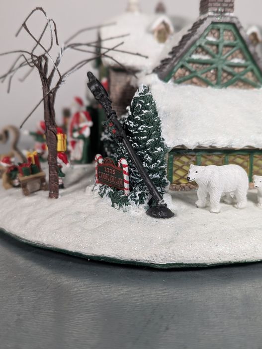 Warsztat Mikołaja Thomas Kinkade świąteczna dekoracja na święta