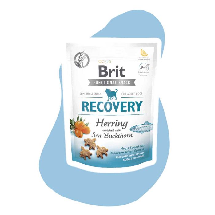 Brit Functional Dog Snack Recovery Herring 150g przysmaki funkcjonalne śledź dla aktywnych