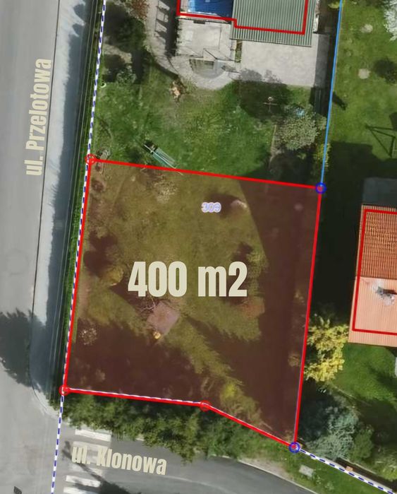 Atrakcyjna działka budowlana 400 m² w pobliżu Jyska ul. Klonowa
