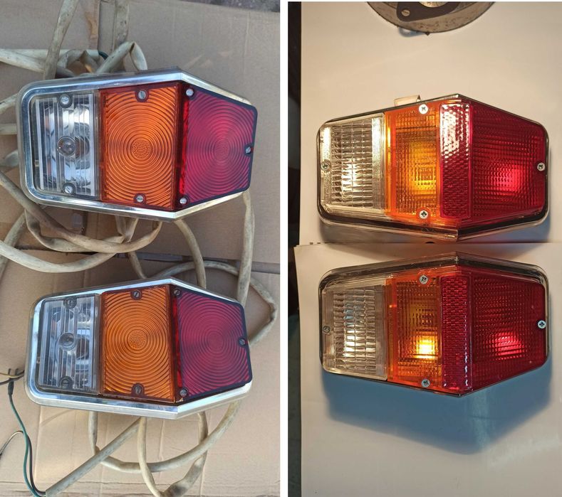 Lampy tylne, przednie, kierunkowskazy oświetlenie, lampka Wołga GAZ 24