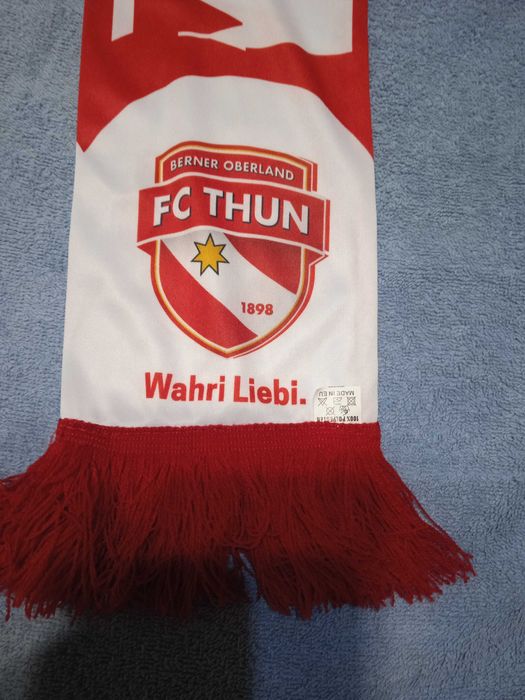 Шарф фанатов ФК Тун FC Thun «Тун» (Fussballclub Thun 1898)