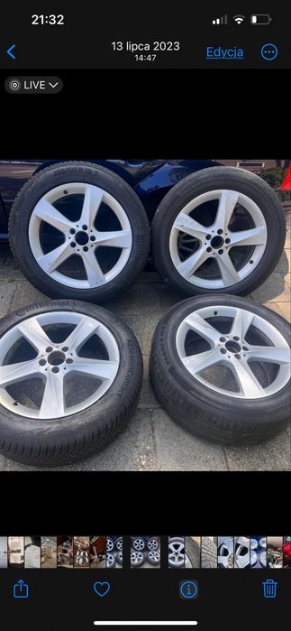 Alufelgi Mercedes GLE ML 19 4 sztuki 2opony zima nowe Conti 255/50/19