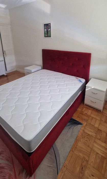 Camas de Casal Estofadas de Luxo 199€ Disp. em Várias Cores! 190x140m!