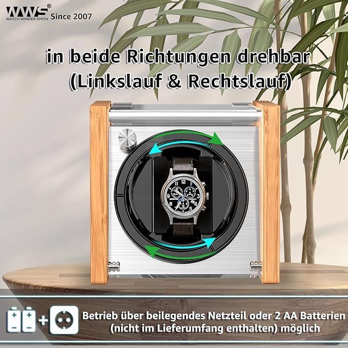 Rotomat a 1  zagarek bambus metal cichy Winder Smith