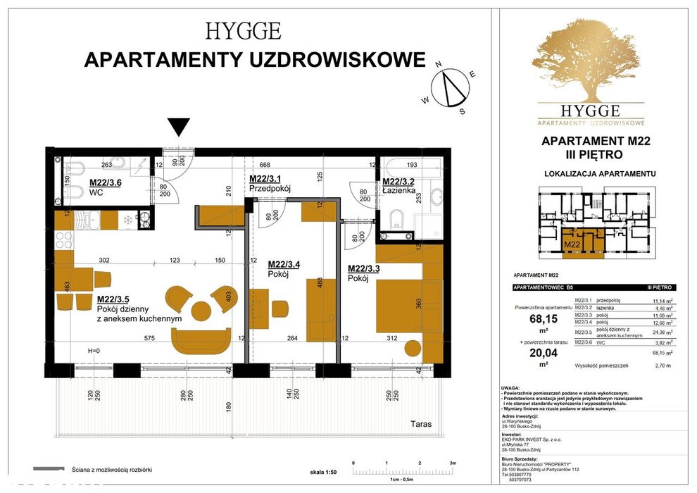 Apartamenty Hygge | mieszkanie B5_M22