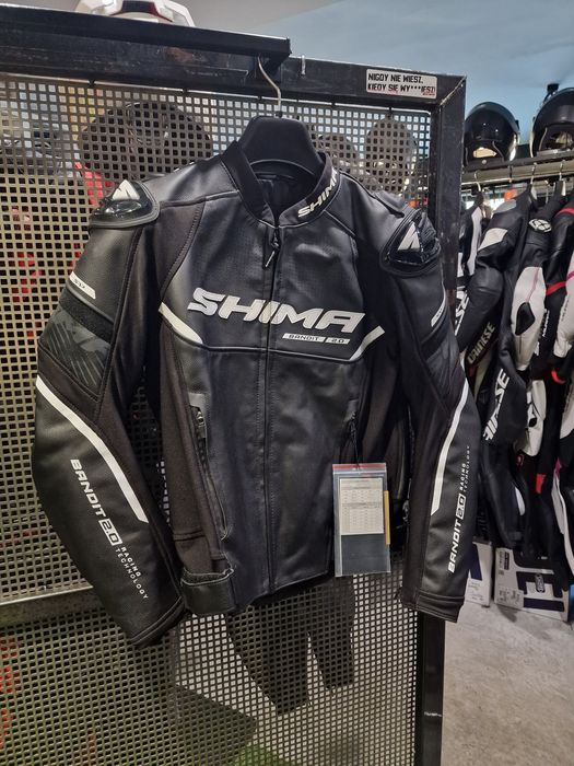 Kurtka skórzana SHIMA BANDIT 2.0 MEN Black !Pytaj o rozmiar!