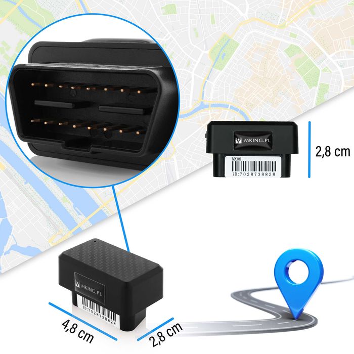 Lokalizator GPS Pojazdu GPRS OBD OBDII ŚLEDZENIE www android/ios sms