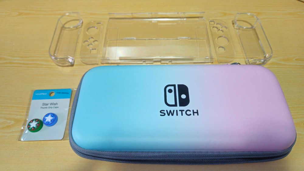 Etui/pokrowiec na Nintendo Switch Oled + komplet plastików ochronnych