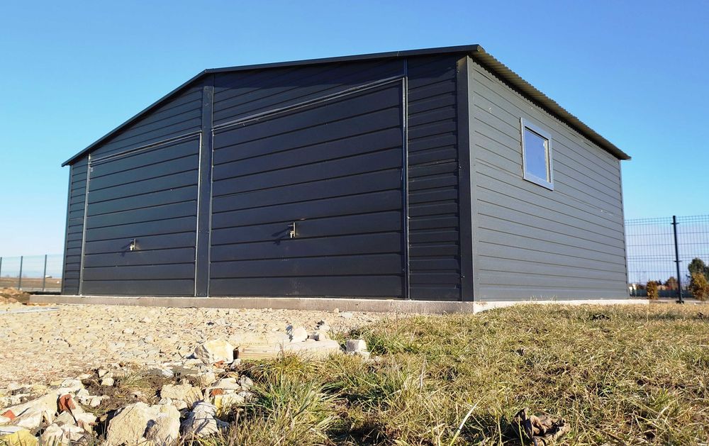 Garaż blaszany 6x5,80 lub inny wymiar Kolor paleta RAL
