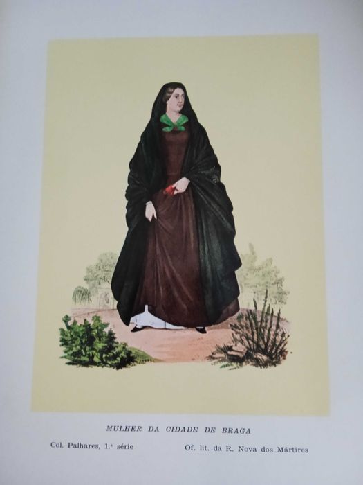 Lithographs: Portuguese Traditional Costumes and Attire — João Palhares