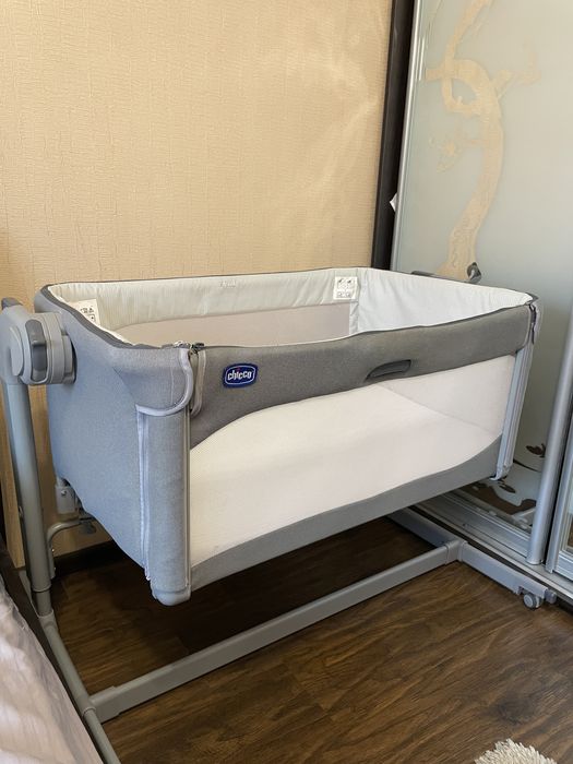 Дитяче ліжечко Chicco Next2Me з матрацом, 0-6 місяців, 9 кг