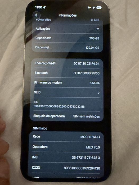 iPhone 12 Pro Max 256GB – 96% Bateria – Desbloqueado