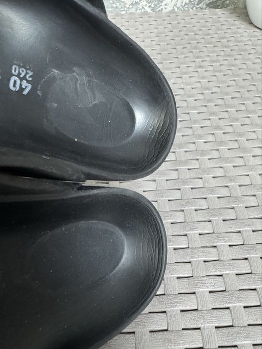 Birkenstock шлепанцы вьетнамки 40 размер черные
