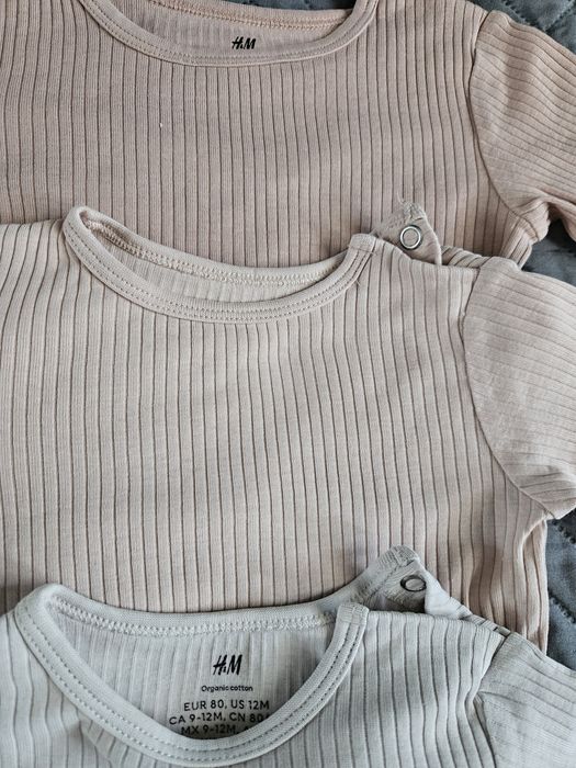 Body prążkowe H&M i Lupilu r. 80