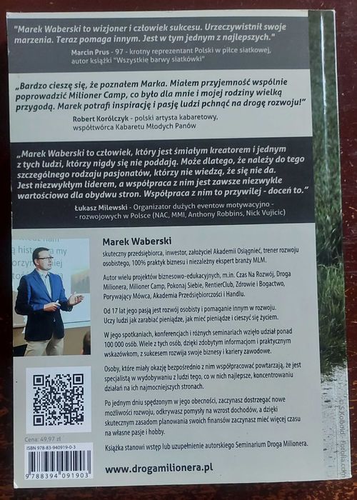 Droga milionera czyli sztuka owocnego życia - Marek Waberski