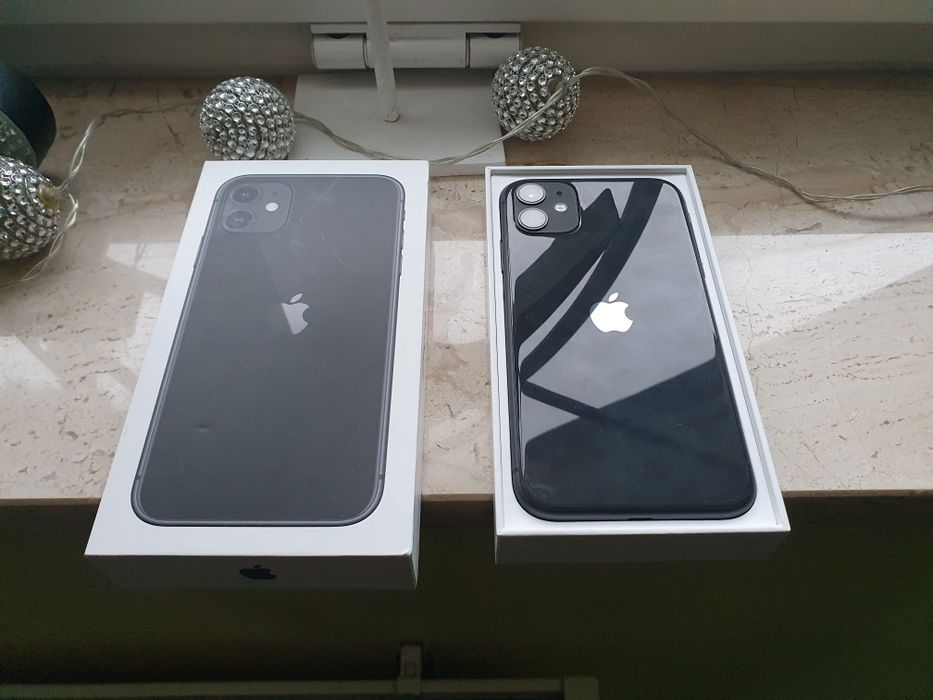 Apple iPhone 11 Czarny 64GB + Pudełko ładny stan KOMPLET! Bez blokad