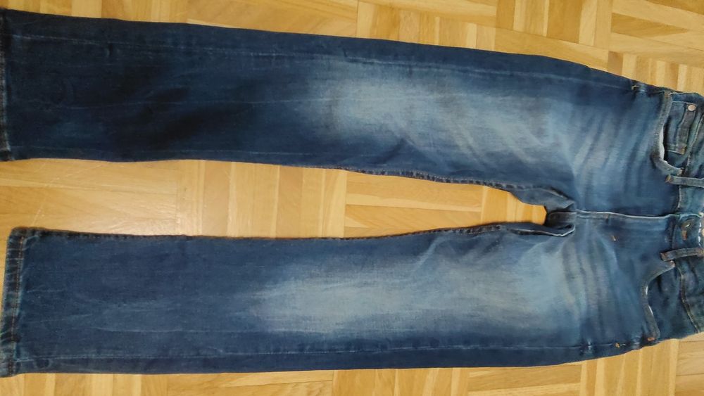 Jeansy rurki h&m super stretch 140