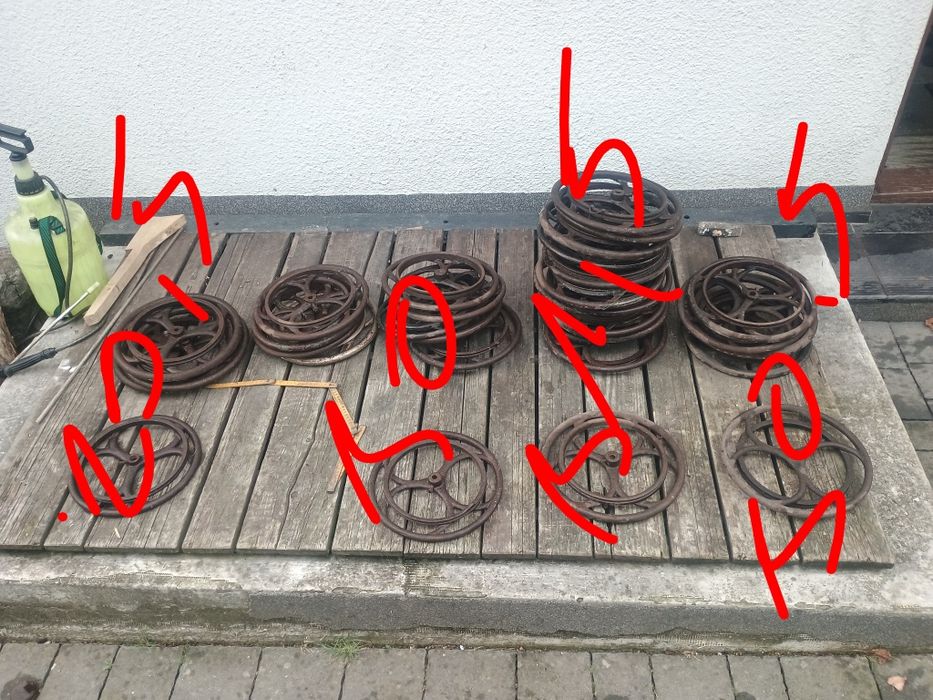 Koło żeliwne z maszyny do szycia