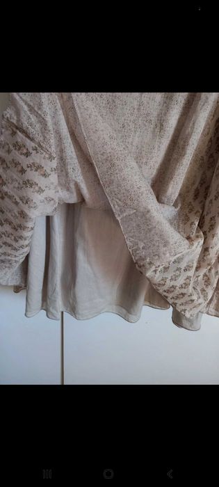 Vestido em tons suaves, bege/rosa claro - XS - Benetton
