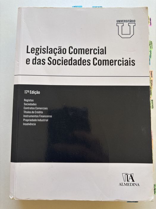 Livro de direito: Legislação Comercial e das Sociedades Comerciais