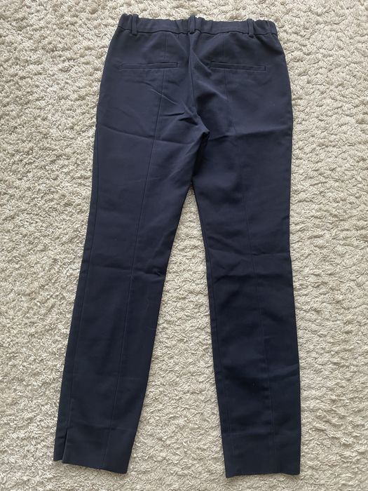 Zara spodnie, rozmiar S/36, eleganckie, granatowe, zamek z boku