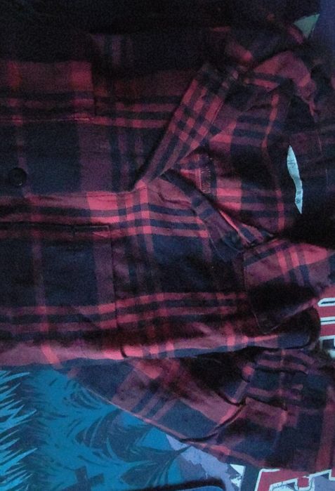 Camisa xadrez vermelha