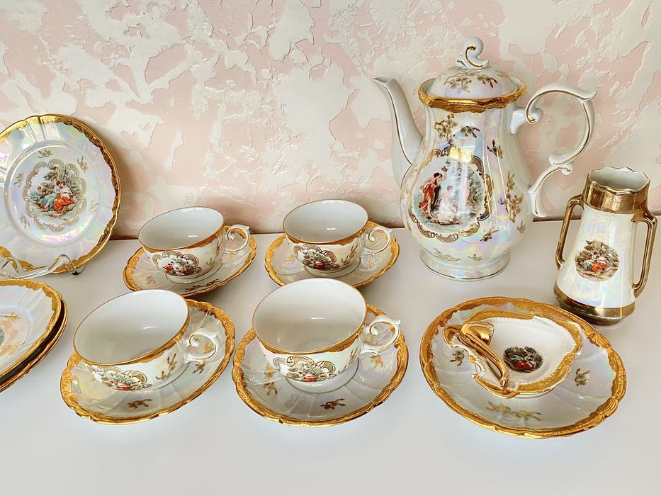 Чайний фарфоровий сервіз Мадонна Oscar Schlegelmilch 61 ГДР