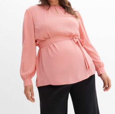 B.P.C bluzka szyfonowa ciążowa różowa 36.