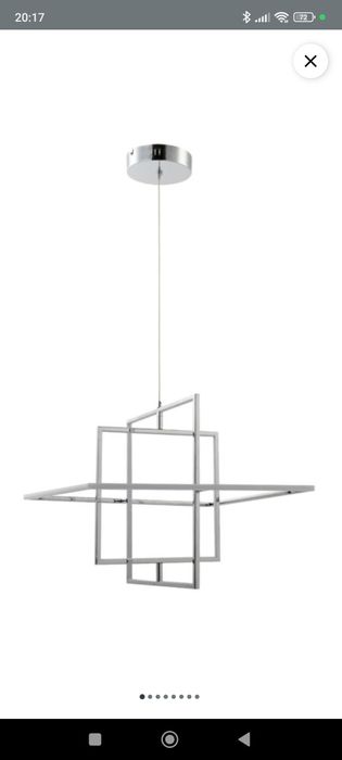 Lampa wisząca LED GoodHome Kohmani 50 cm 1700 lm chrom nowa paragon