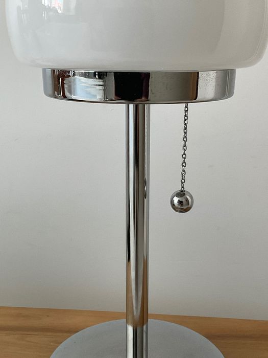 Candeeiro de mesa French Chrome Mushroom Lamp