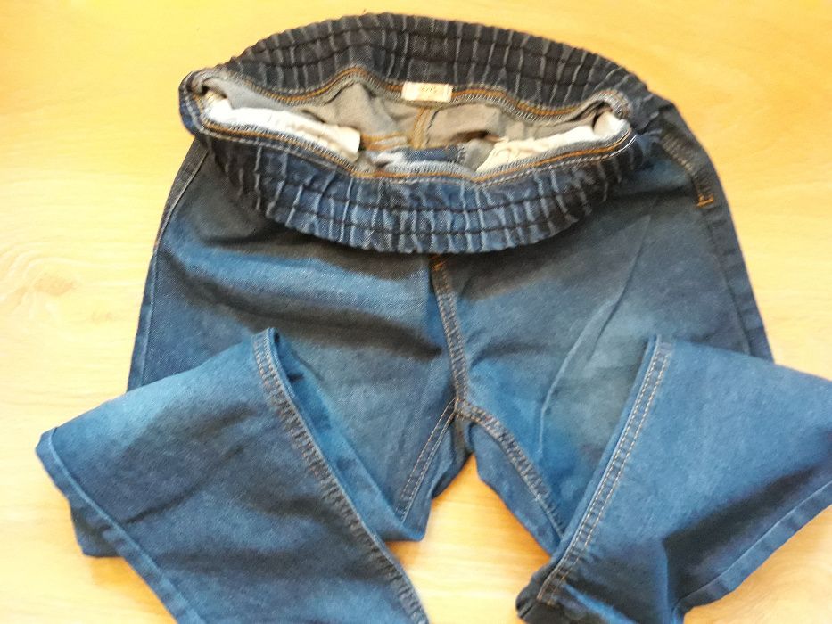 Spodnie jeans joggery 152 cm
