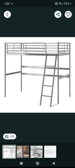 Cama alta solteiro sem colchão