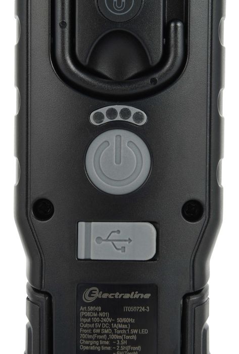 LED ліхтар з димером , 3реж, 700Лм, магнітне кріплення, USB-C, IP54