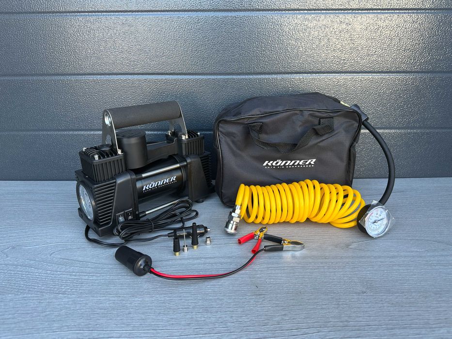 Автомобільний компресор 80 літрів до R18, Двопоршневий, Автокомпресор