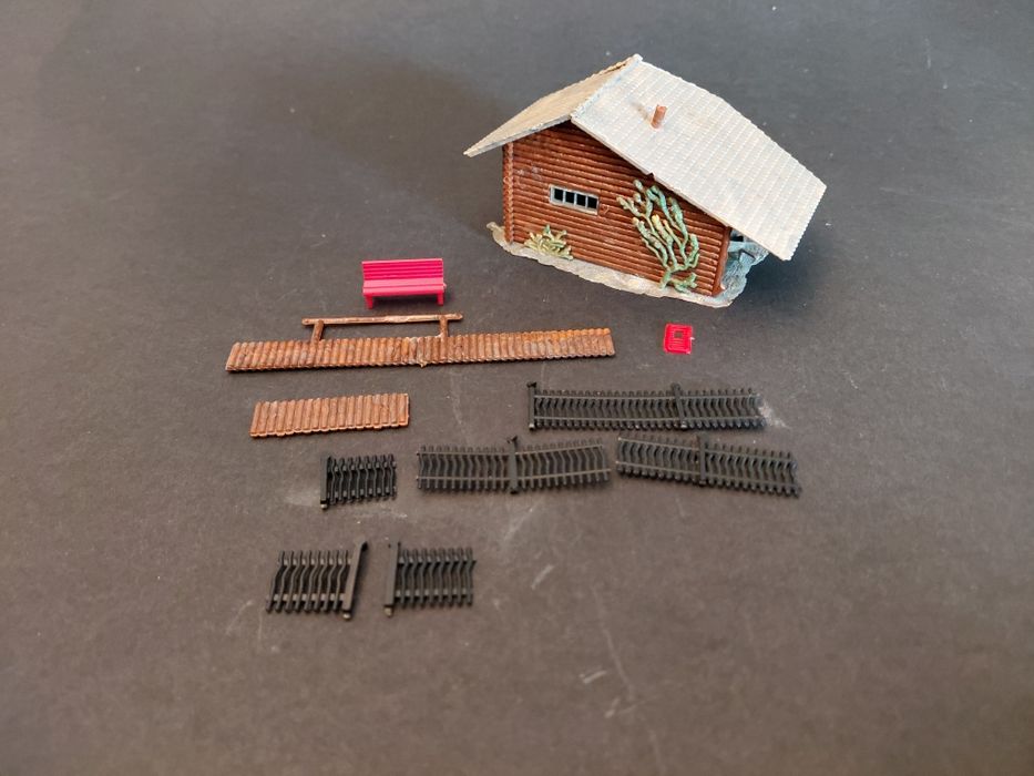 Lote de peças para dioramas escala H0