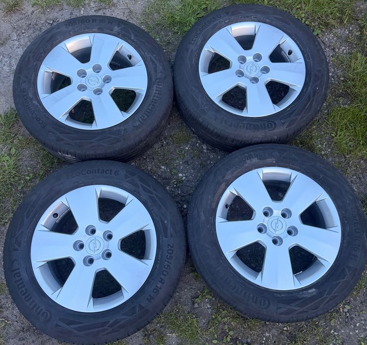 Koła 16’ / Felgi Po Renowacji /Opel 5x110 + Opony Letnie 205/60/R16
