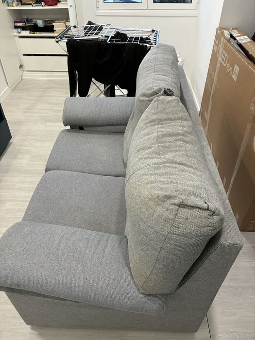 Sofá 2 Lugares Cinzento