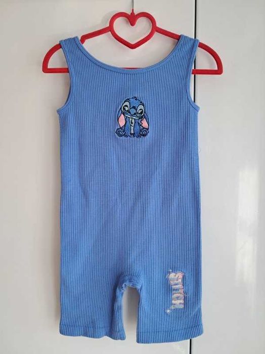 Nowość 2026:) prążkowany kombinezon Stitch roz 122